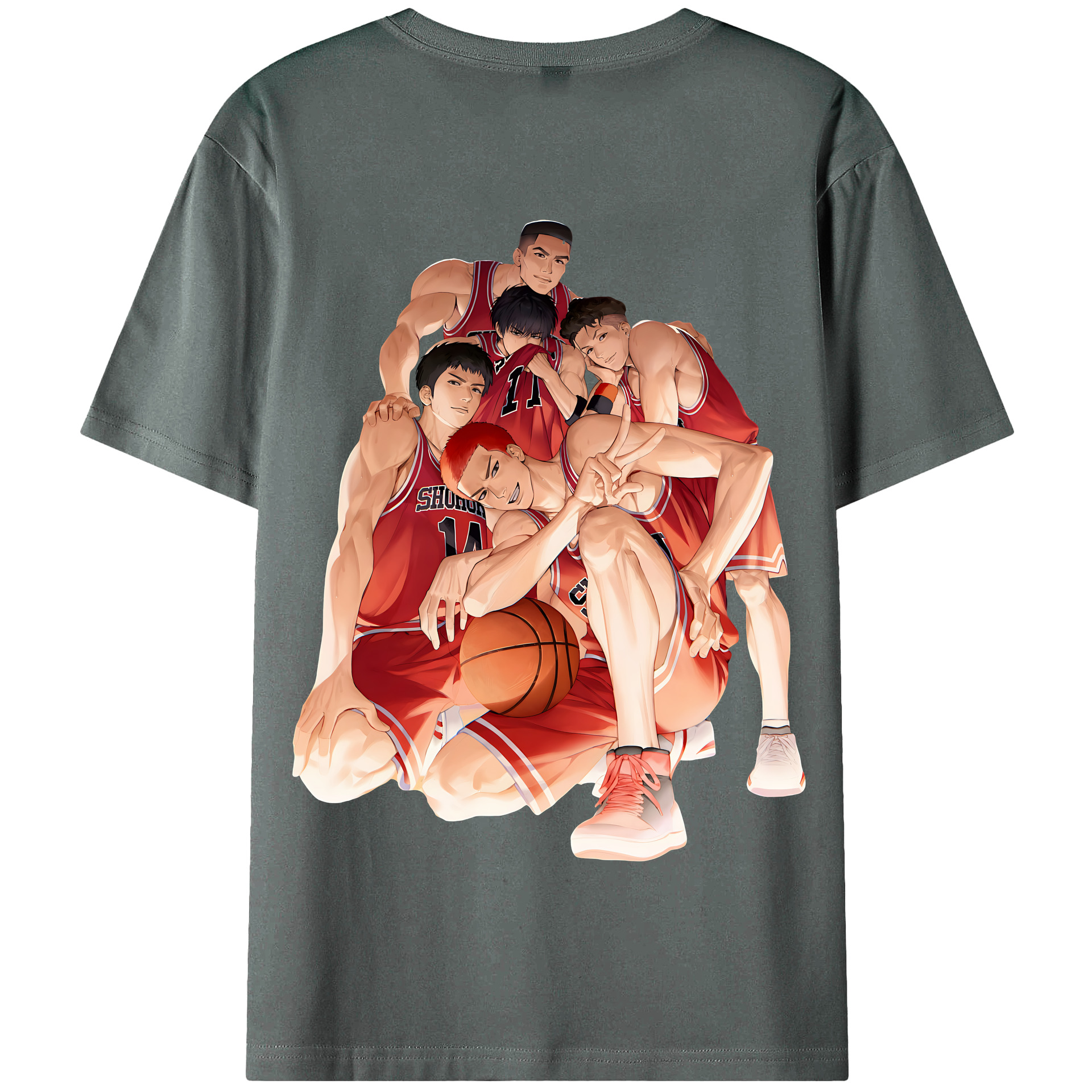 （画像用） SLAM DUNK／スラムダンク 綿100％半袖Tシャツ（背面プリント）